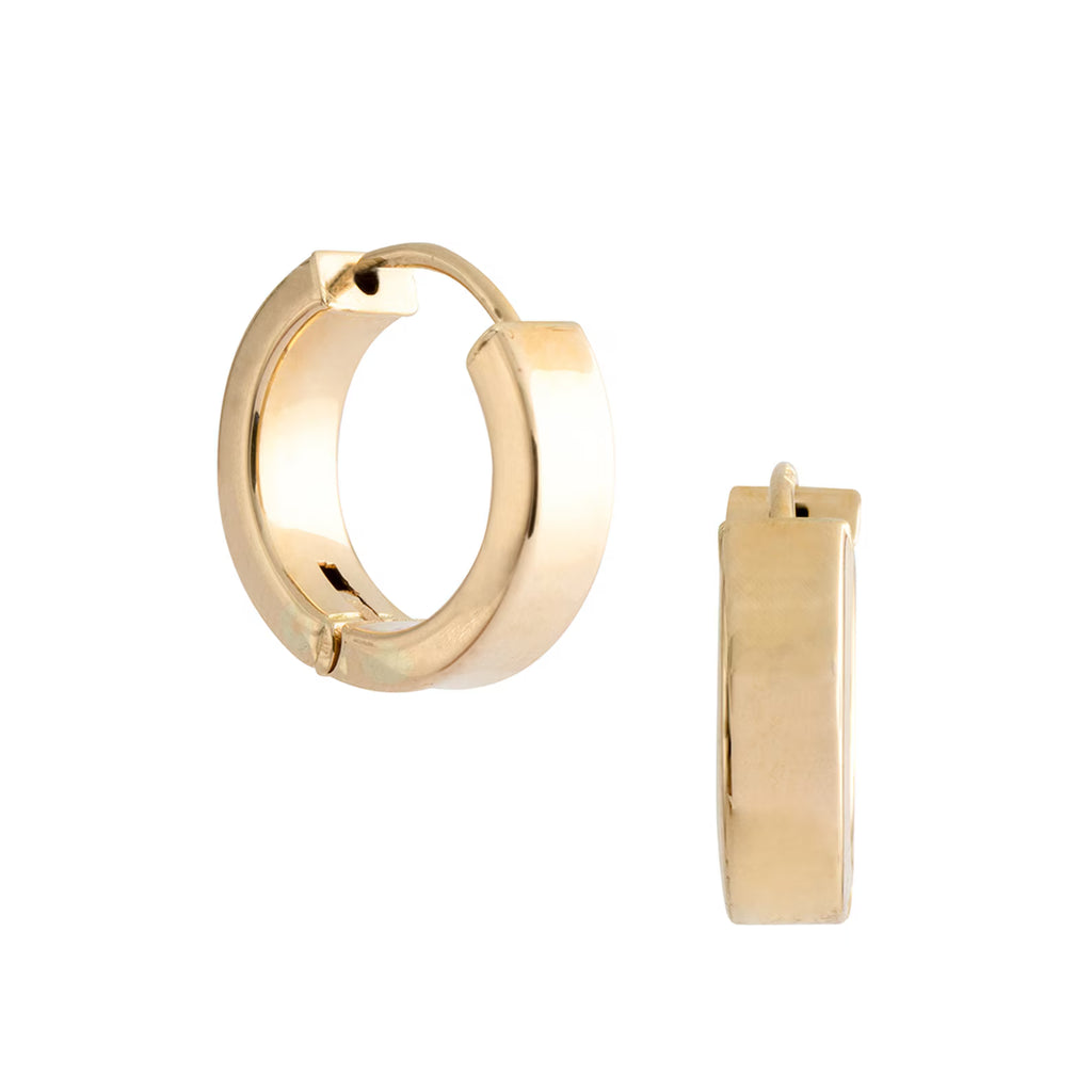 Men's Chunky Gold Hoop Earring