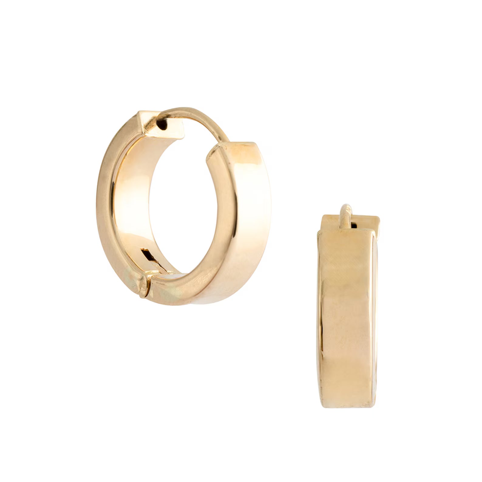 Men's Chunky Gold Hoop Earring
