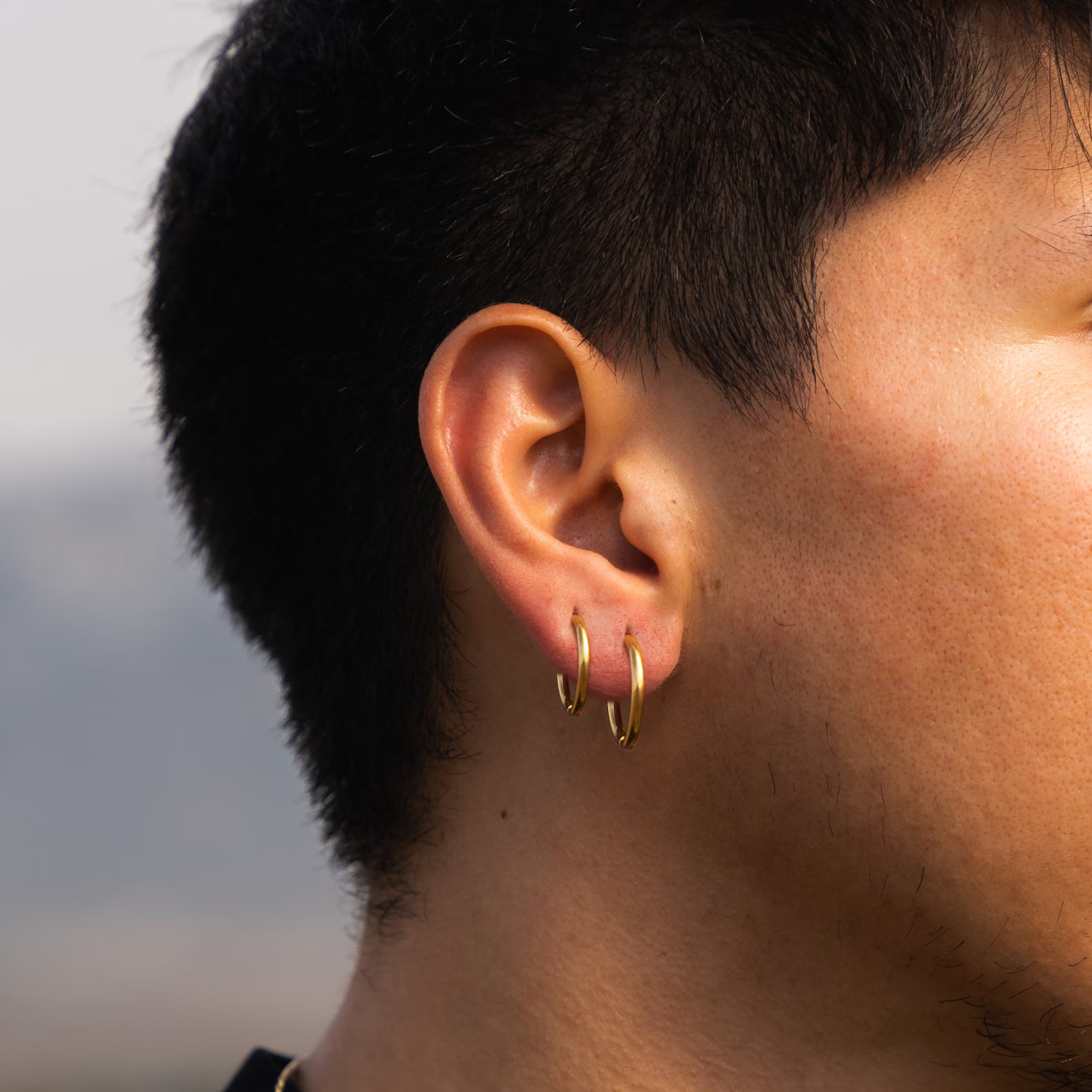 Minimalist Gold Hoop Earring